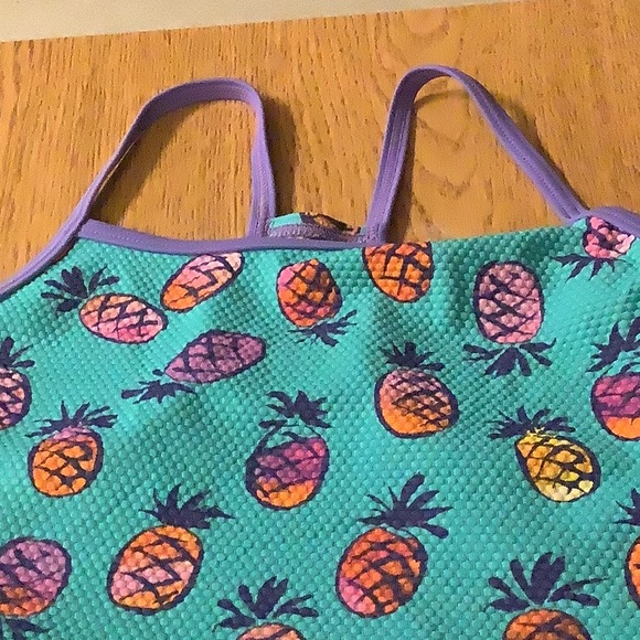 Speedo tankini top size 10 pineapples bottom hot orange Lg 10/12 wonder … - Picture 7 of 8